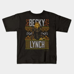 Becky Lynch Christmas Ugly Kids T-Shirt